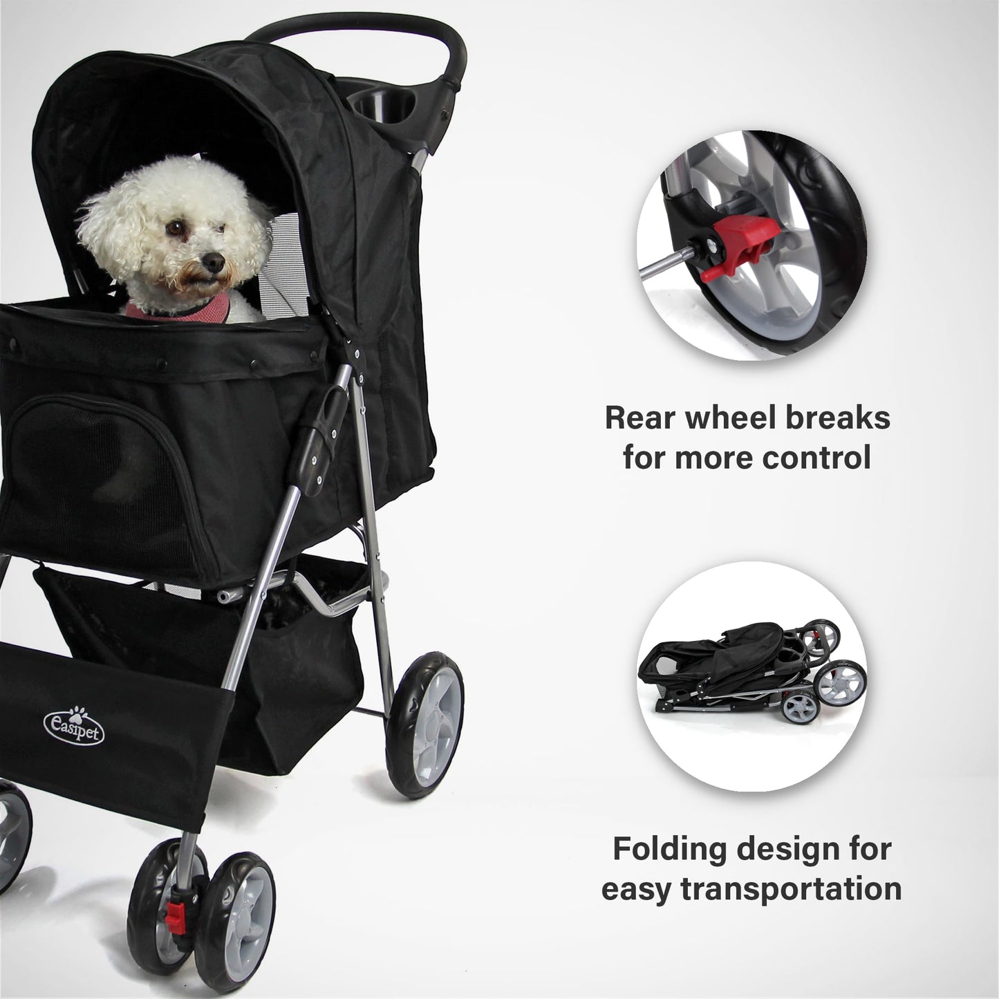 Pet Stroller in Black