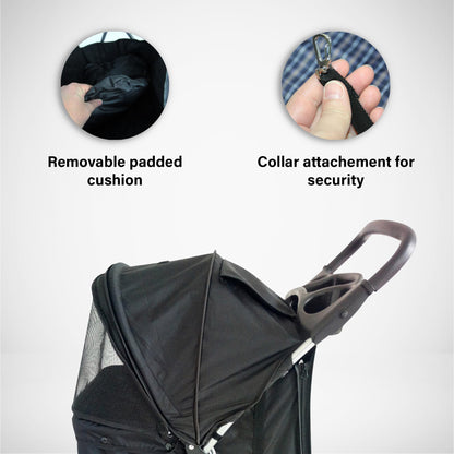 Pet Stroller in Black