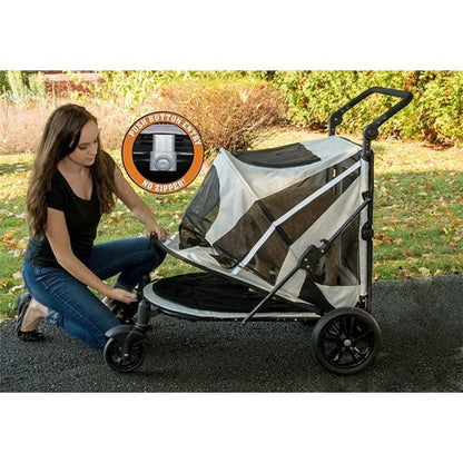 NO-ZIP Expedition Pet Stroller - Fog