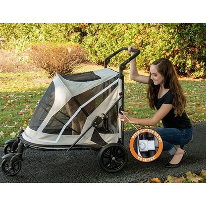 NO-ZIP Expedition Pet Stroller - Fog